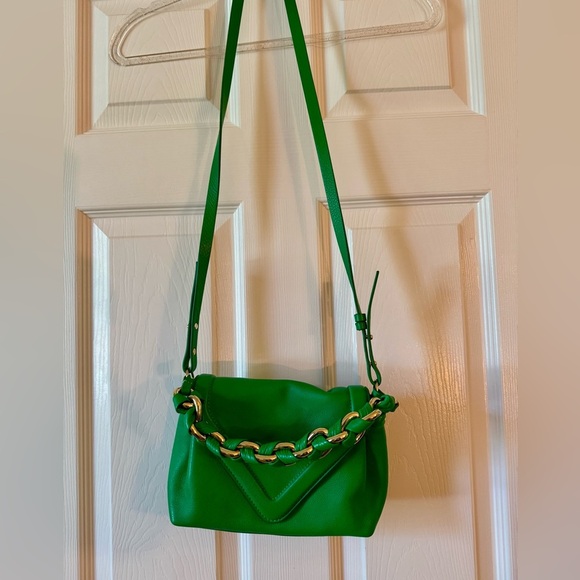 Vince Camuto - Leather Crossbody Bag - Green- NWT- MRSP$178 - Picture 2 of 5